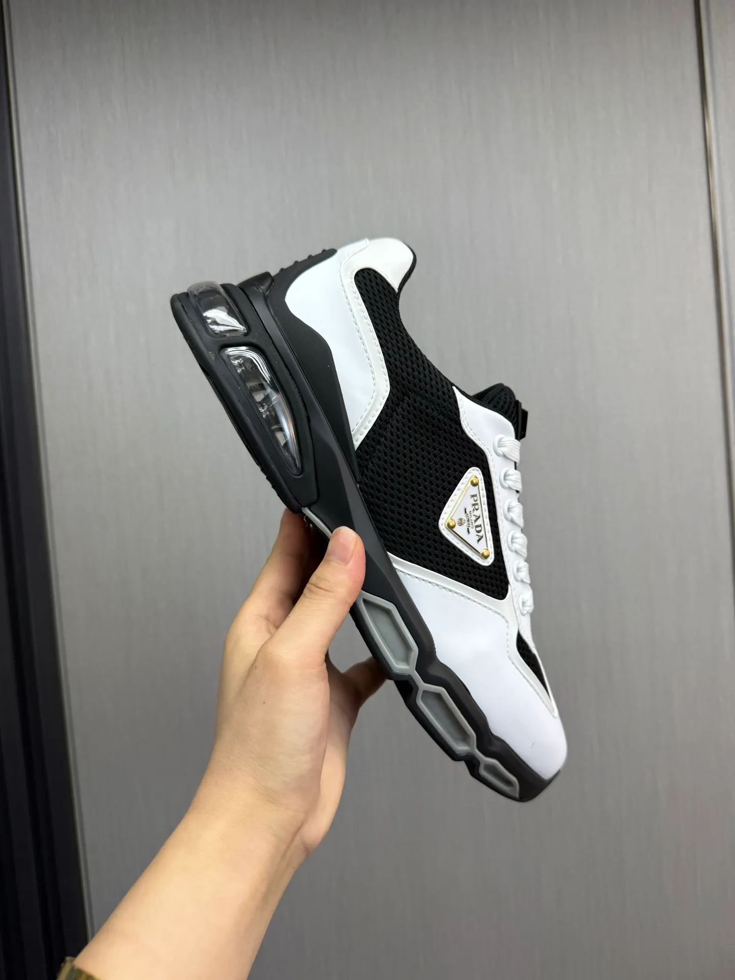 Men's shoes 💰660💰 [PRADA] Men's shoes are popular in the counter, high-quality shipments ✔️Official website synchronization, original imported cowhide with comfortable mesh + cowhide lining, 1⃣️:1⃣️reproduction, original factory air-cushioned original sole, 38-45